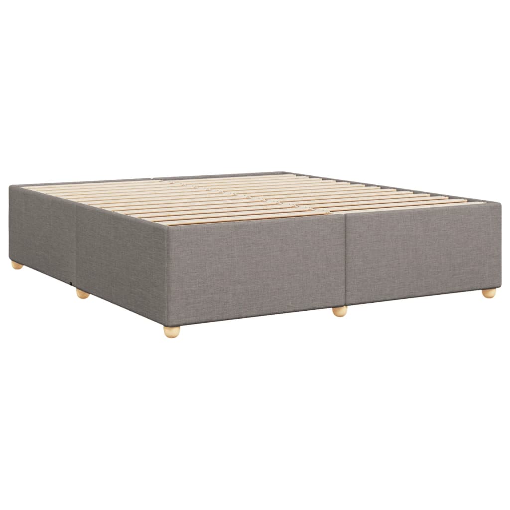 vidaXL Rama łóżka bez materaca, taupe, 180x200 cm, obita tkaniną