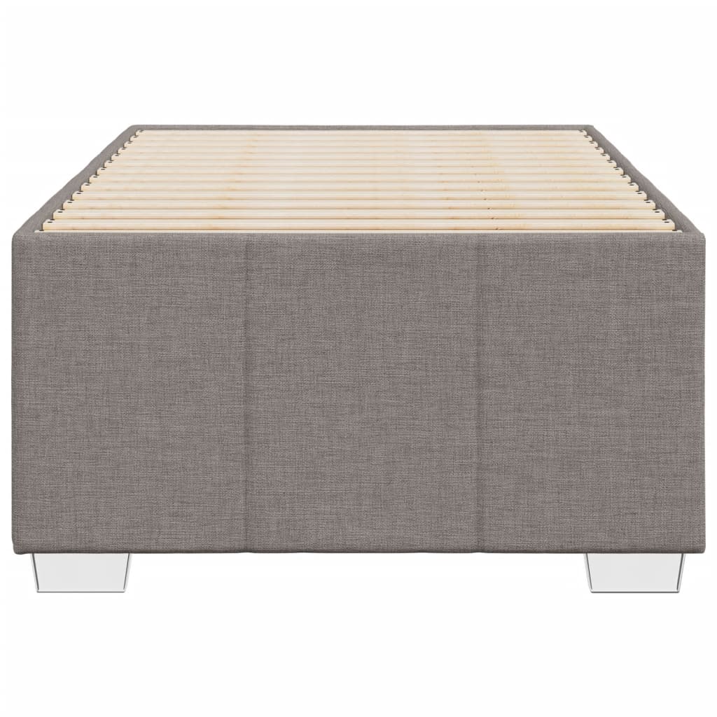 vidaXL Rama łóżka bez materaca Taupe 90x200 cm Tkanina