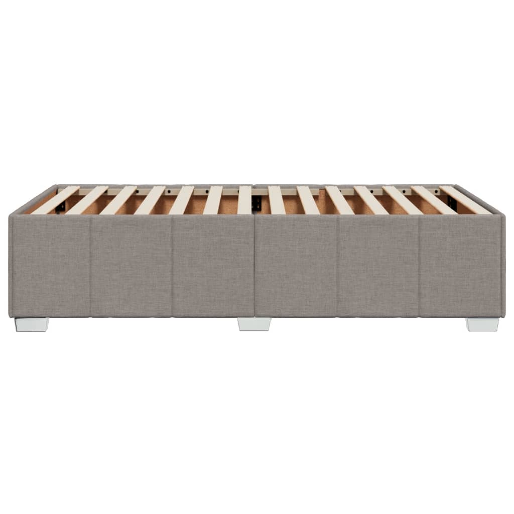 vidaXL Rama łóżka bez materaca Taupe 90x200 cm Tkanina
