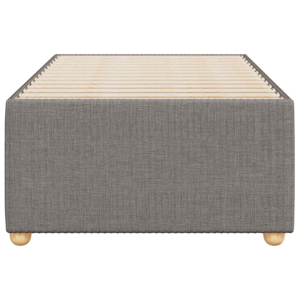 vidaXL Rama łóżka bez materaca Taupe 90x200 cm Tkanina