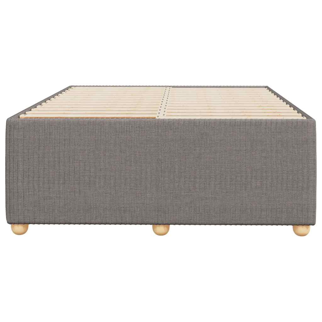 vidaXL Rama łóżka bez materaca, taupe, 120x190 cm, tkanina