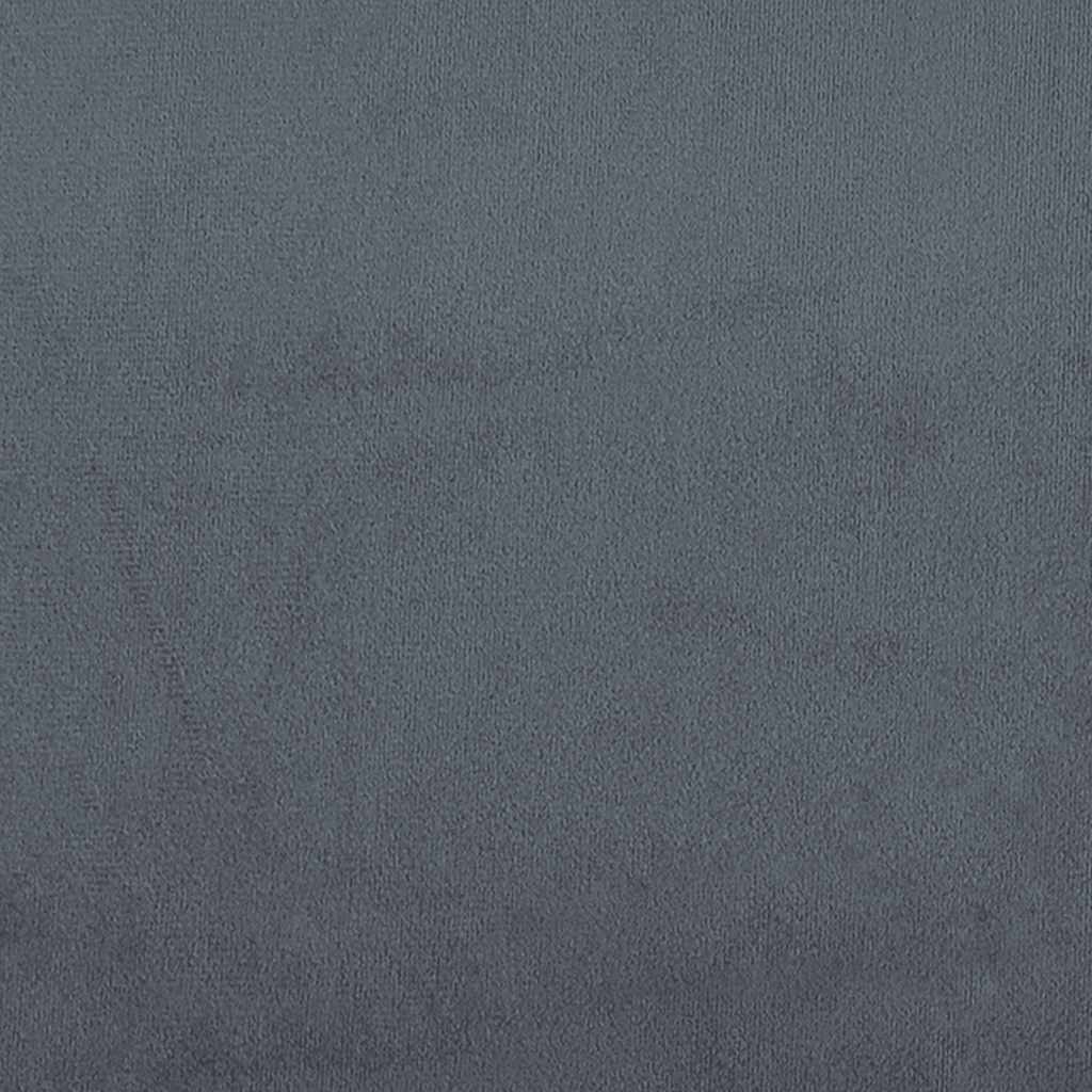 vidaXL Rama łóżka bez materaca, ciemnoszare, 90x190 cm, aksamitna