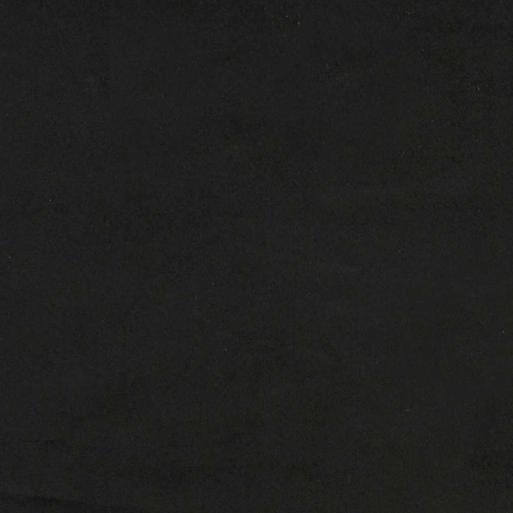 vidaXL Łóżko kontynentalne z materacem, czarne, 140x200 cm, aksamit