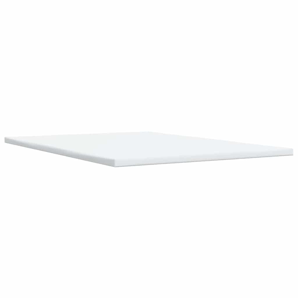 vidaXL Łóżko kontynentalne z materacem, niebieskie, tkanina 140x190 cm