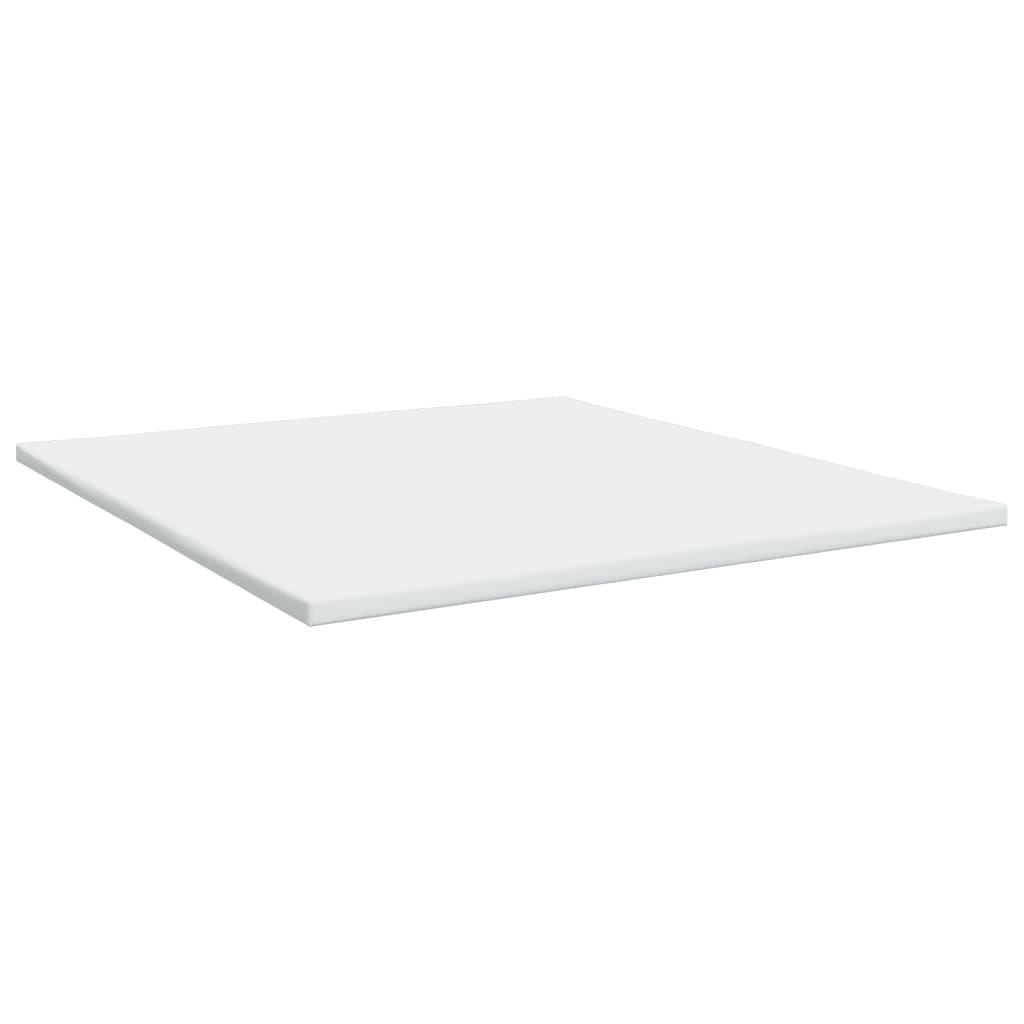 vidaXL Łóżko kontynentalne z materacem, cappuccino ekoskóra 200x200 cm