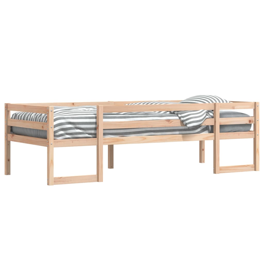 vidaXL Rama łóżka dla dzieci, 75x190 cm, lite drewno sosnowe