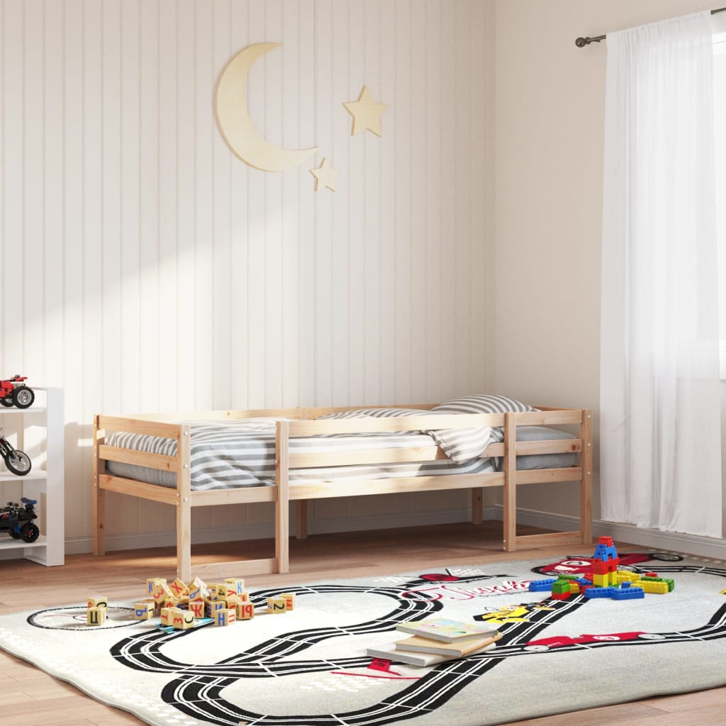 vidaXL Rama łóżka dla dzieci, 75x190 cm, lite drewno sosnowe