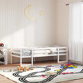 vidaXL Rama łóżka dla dzieci, biała, 75x190 cm, lite drewno sosnowe