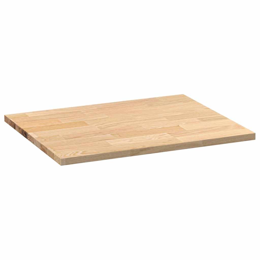 vidaXL Blat kuchenny, 80x63,5x2,7 cm, prostokątny, lite drewno dębowe