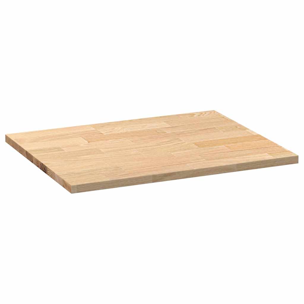 vidaXL Blat kuchenny, 80x63,5x2,7 cm, prostokątny, lite drewno dębowe