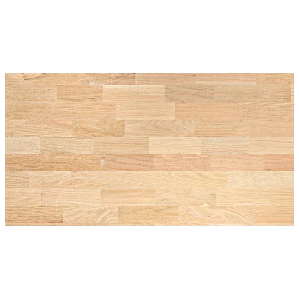 vidaXL Blat kuchenny, 120x63,5x2,7 cm, prostokątny, lite drewno dębowe