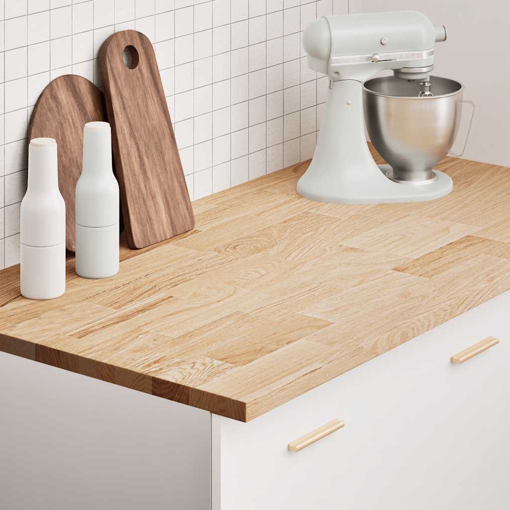 vidaXL Blat kuchenny, 120x63,5x2,7 cm, prostokątny, lite drewno dębowe