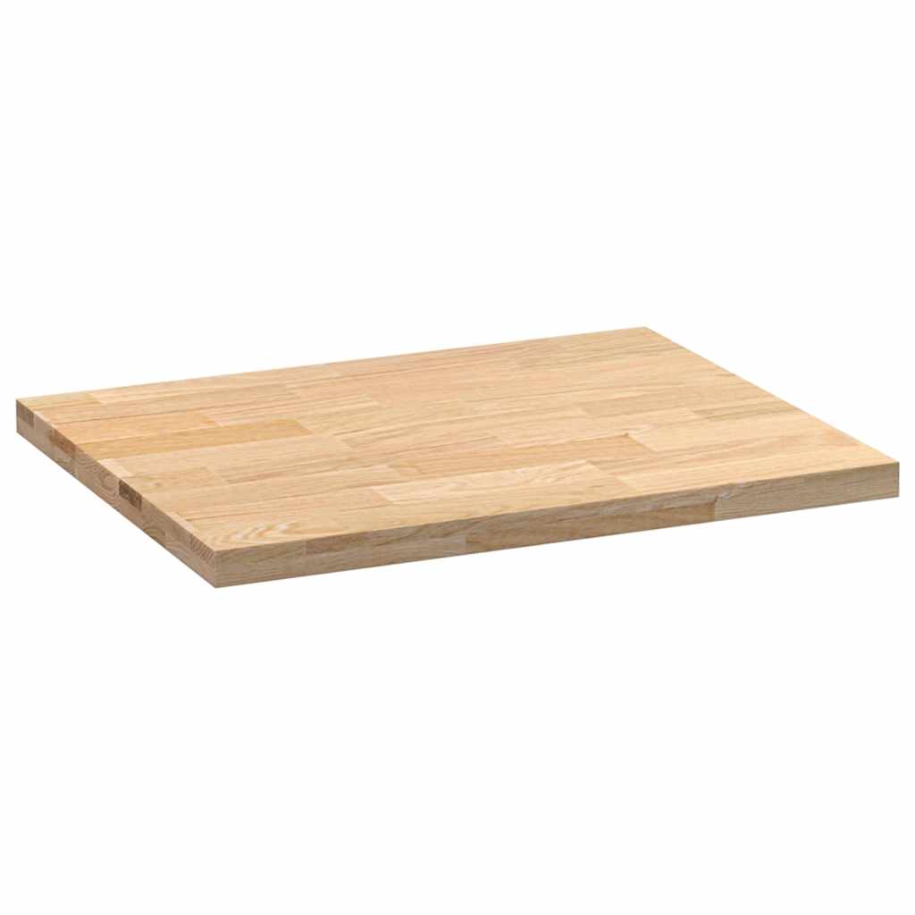 vidaXL Blat kuchenny, 80x63,5x4 cm, prostokątny, lite drewno dębowe