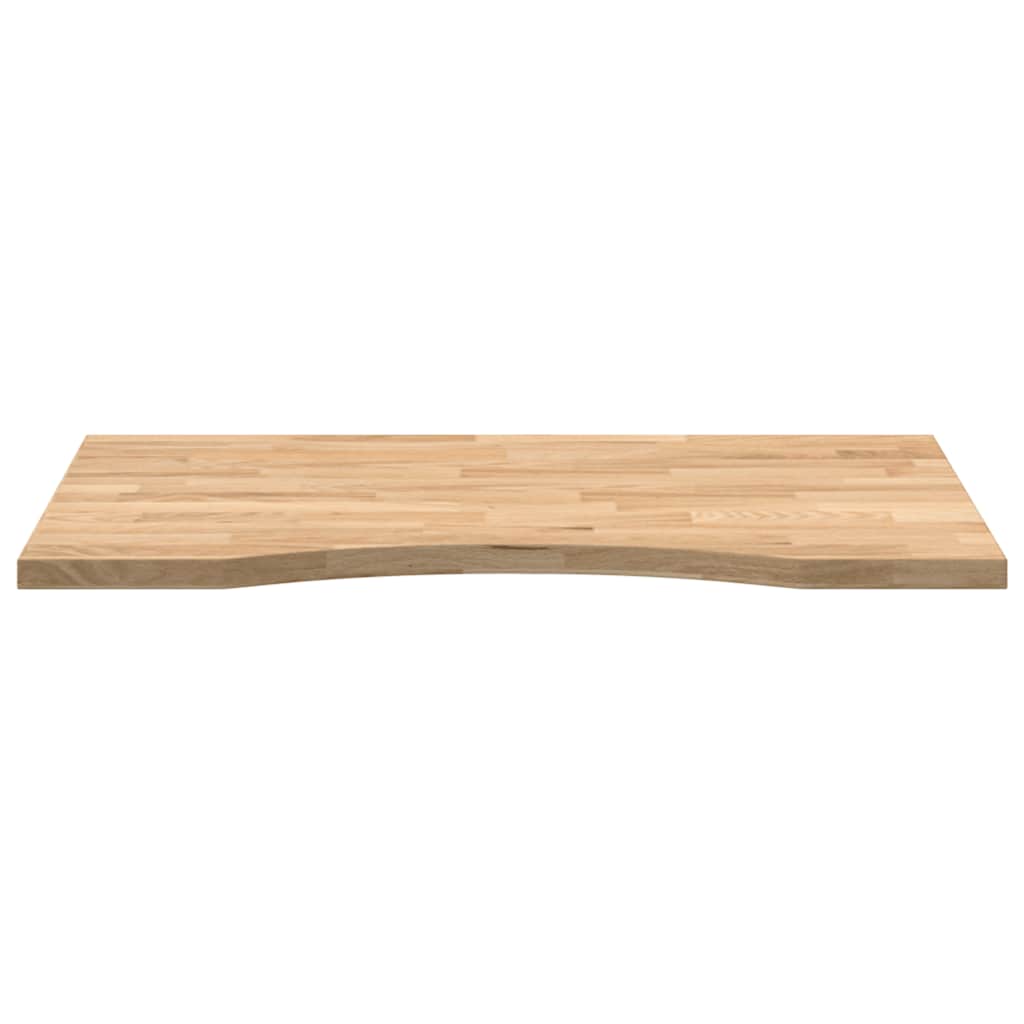 vidaXL Blat biurka, surowe, 80x50x2,5 cm, lite drewno dębowe