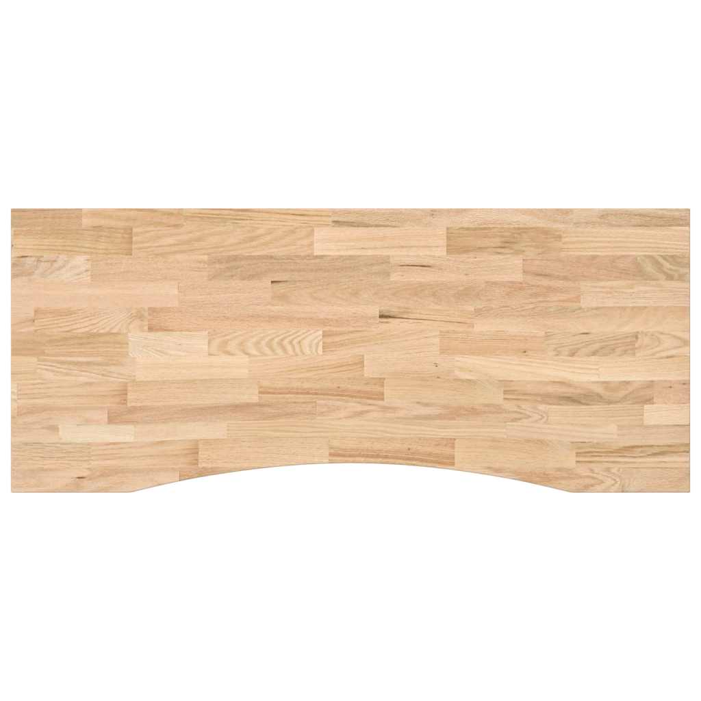 vidaXL Blat biurka, surowe, 120x50x2,5 cm, lite drewno dębowe
