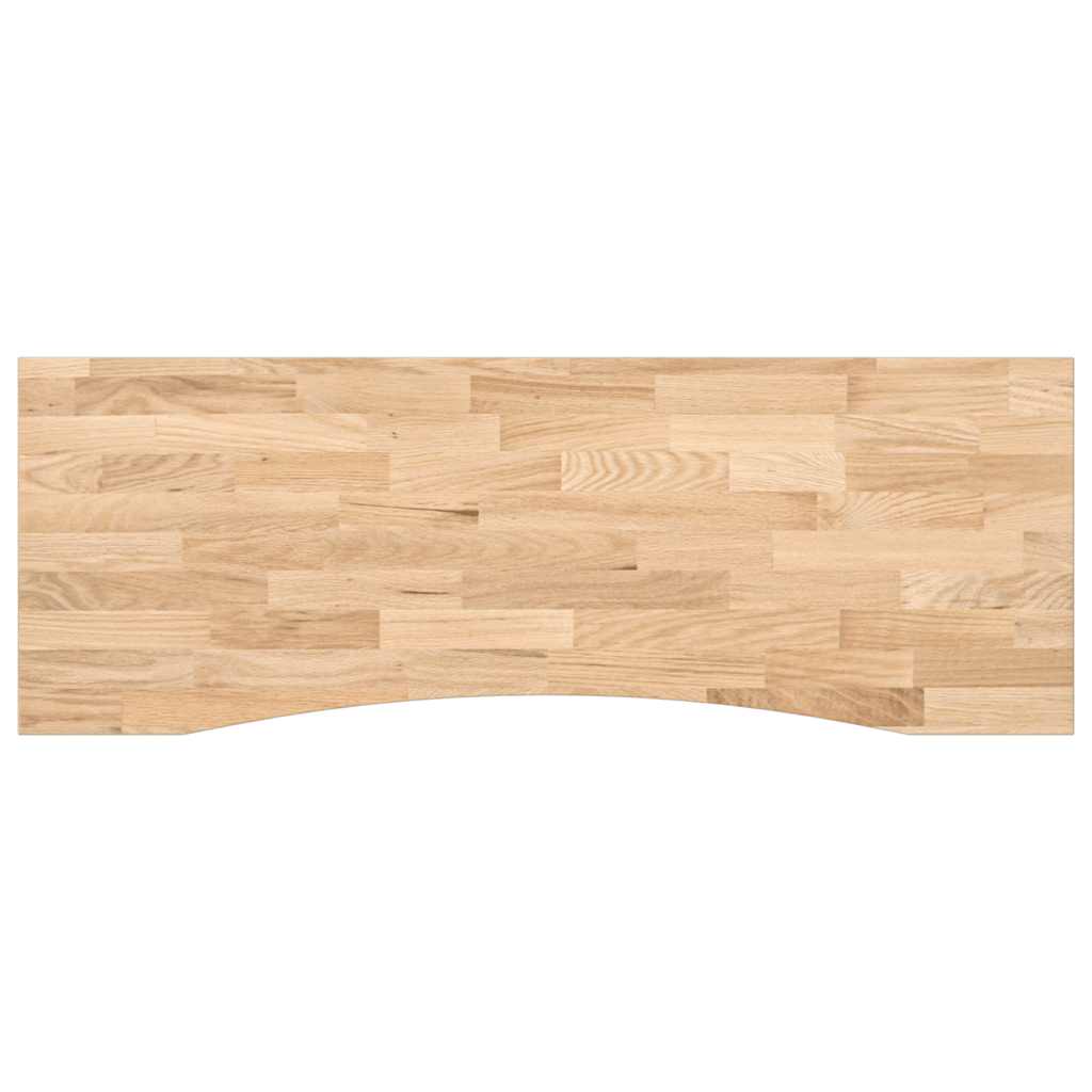 vidaXL Blat biurka, surowe, 140x50x2,5 cm, lite drewno dębowe