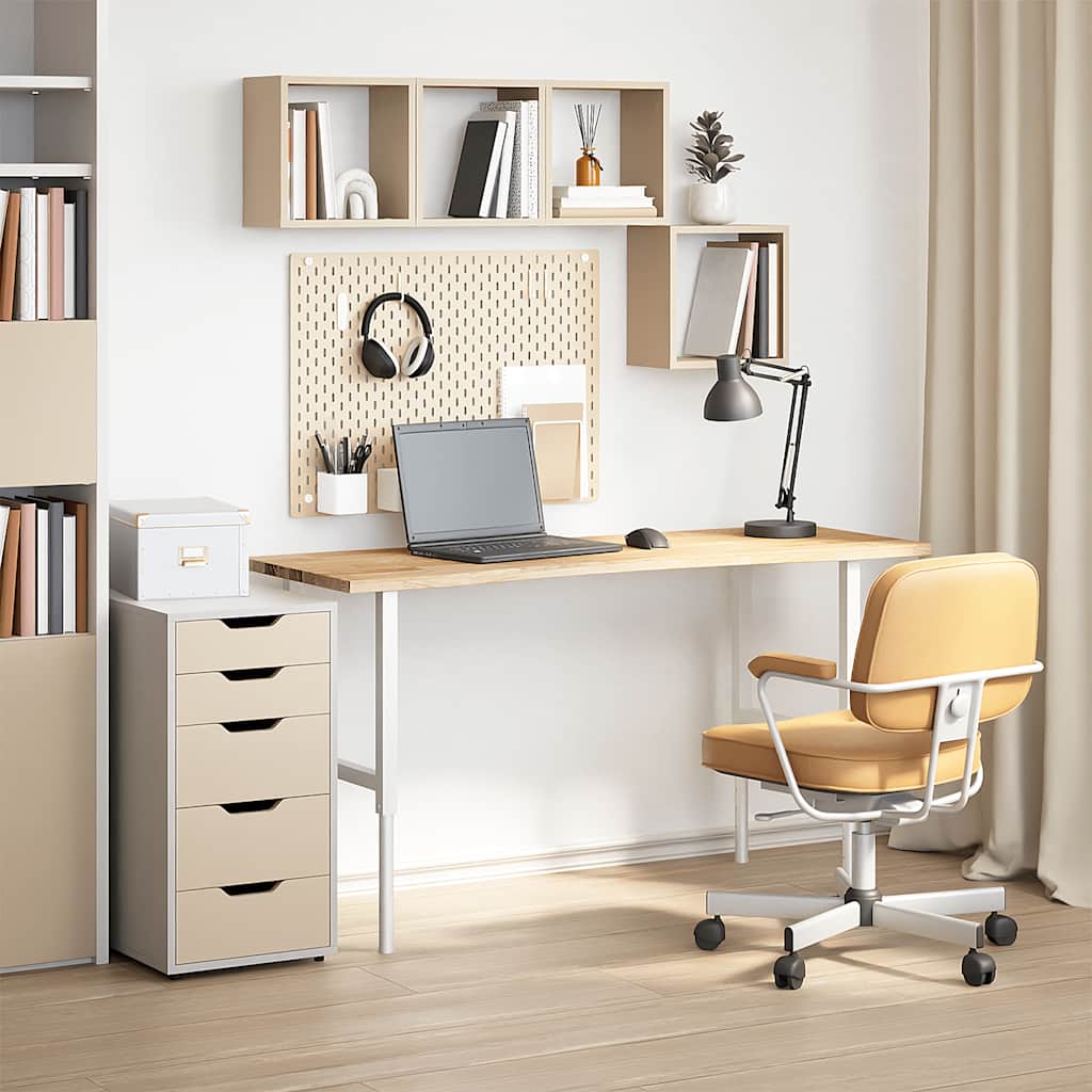 vidaXL Blat biurka, surowe, 140x50x2,5 cm, lite drewno dębowe