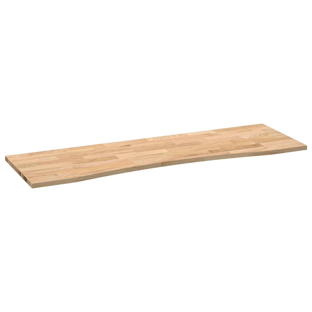vidaXL Blat biurka, surowe, 160x50x2,5 cm, lite drewno dębowe