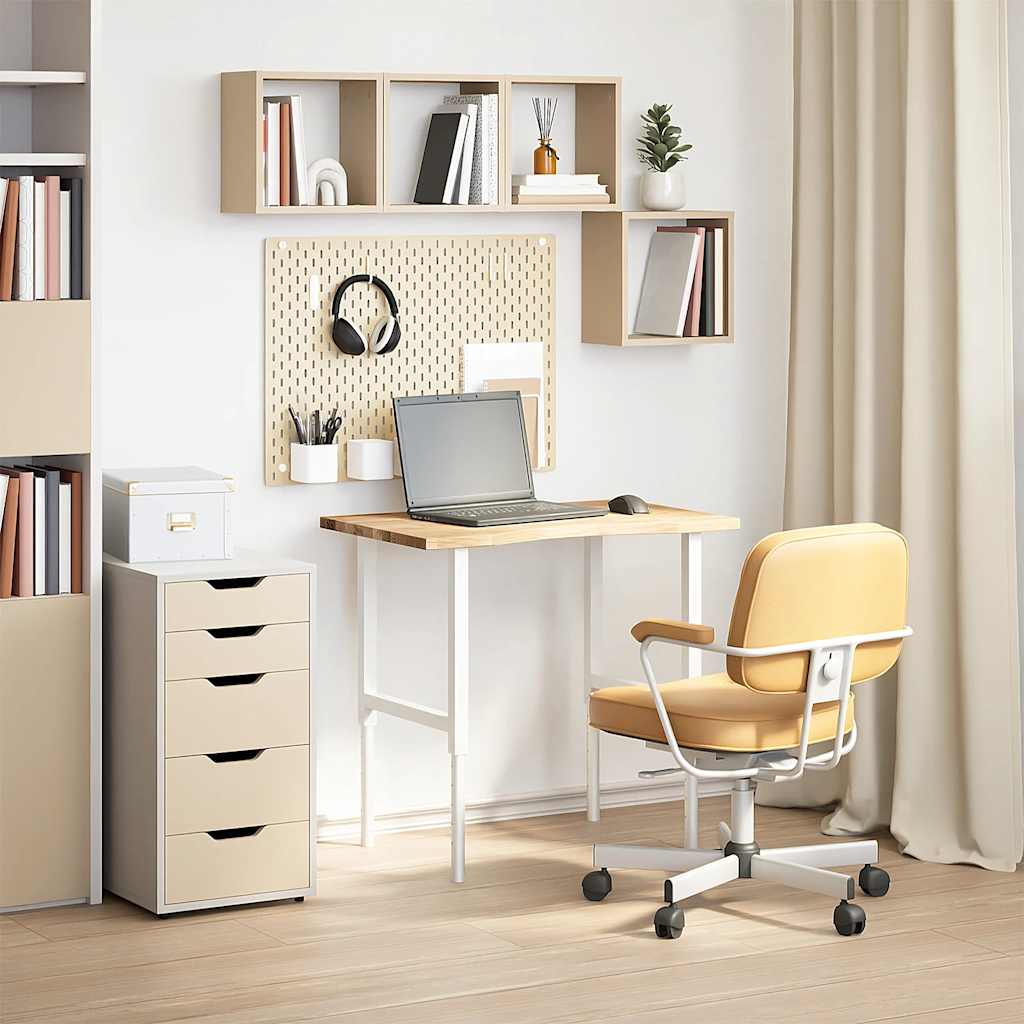 vidaXL Blat biurka, surowe, 80x60x2,5 cm, lite drewno dębowe
