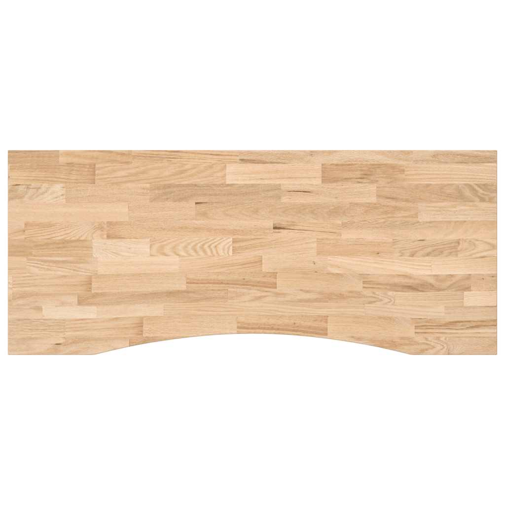 vidaXL Blat biurka, surowe, 120x60x2,5 cm, lite drewno dębowe