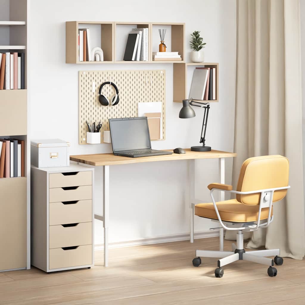 vidaXL Blat biurka, surowe, 120x60x2,5 cm, lite drewno dębowe