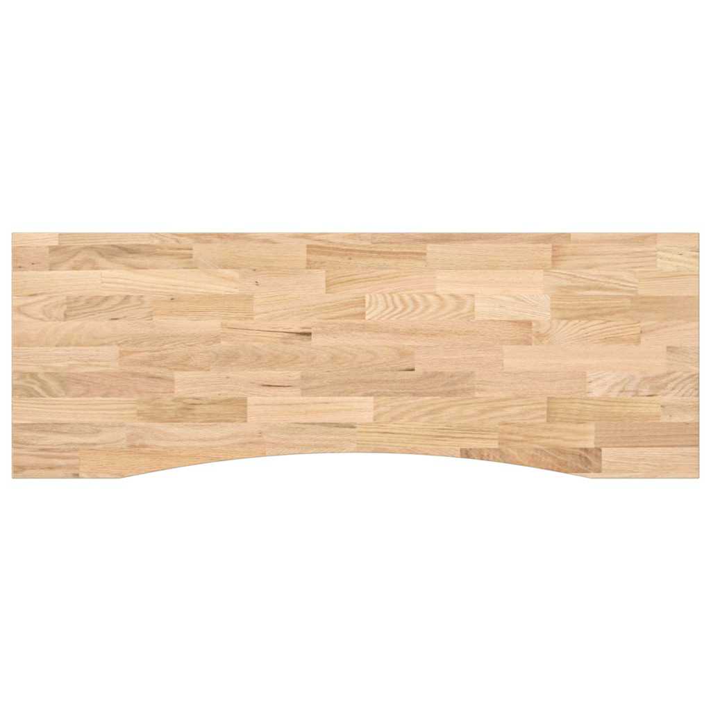 vidaXL Blat biurka, surowe, 140x60x2,5 cm, lite drewno dębowe