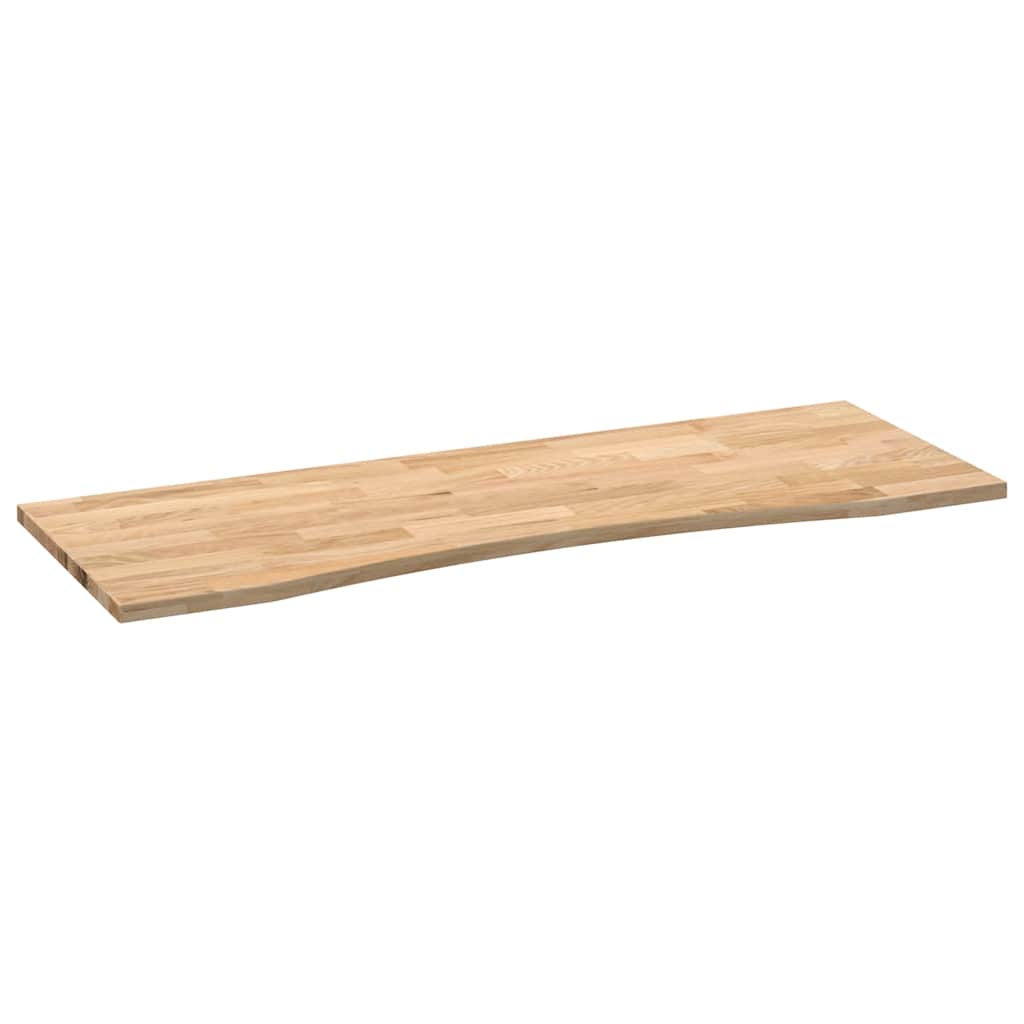 vidaXL Blat biurka, surowe, 140x60x2,5 cm, lite drewno dębowe