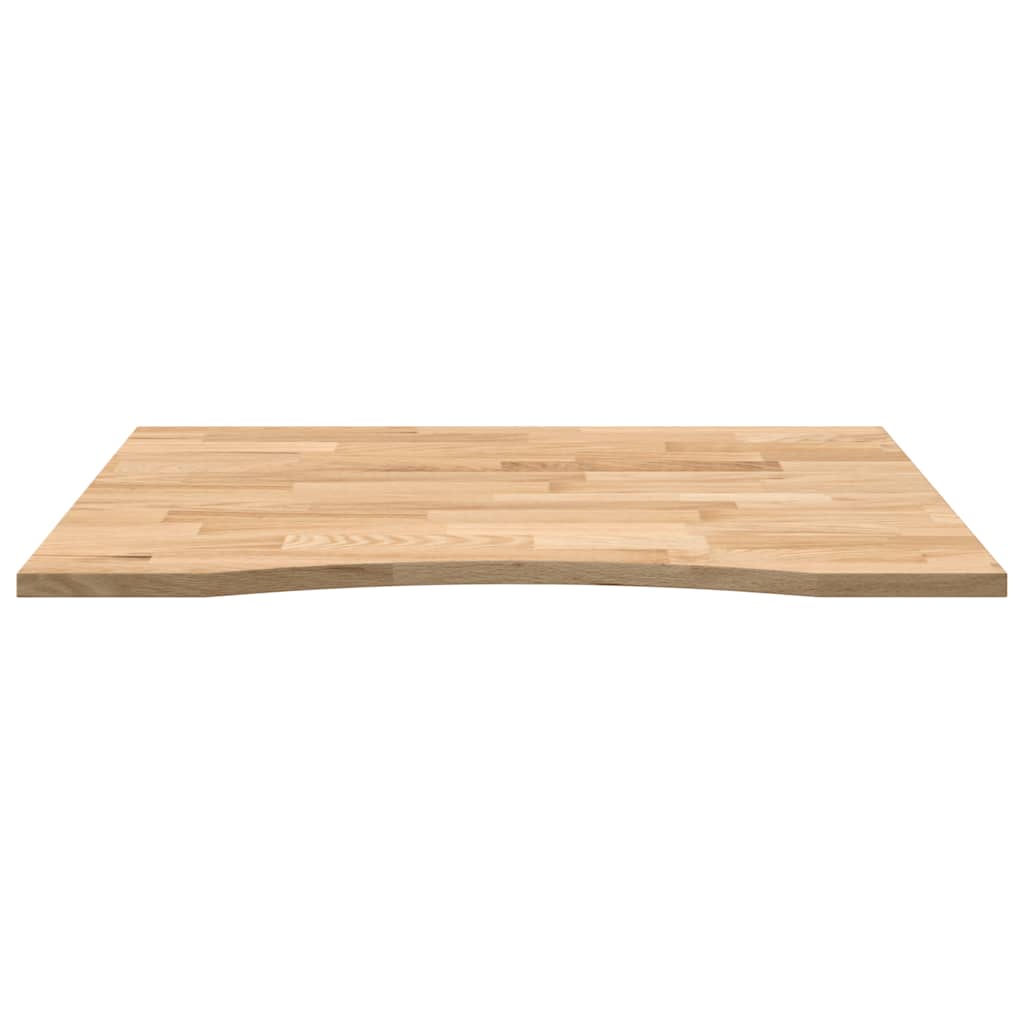 vidaXL Blat biurka, surowe, 100x80x2,5 cm, lite drewno dębowe