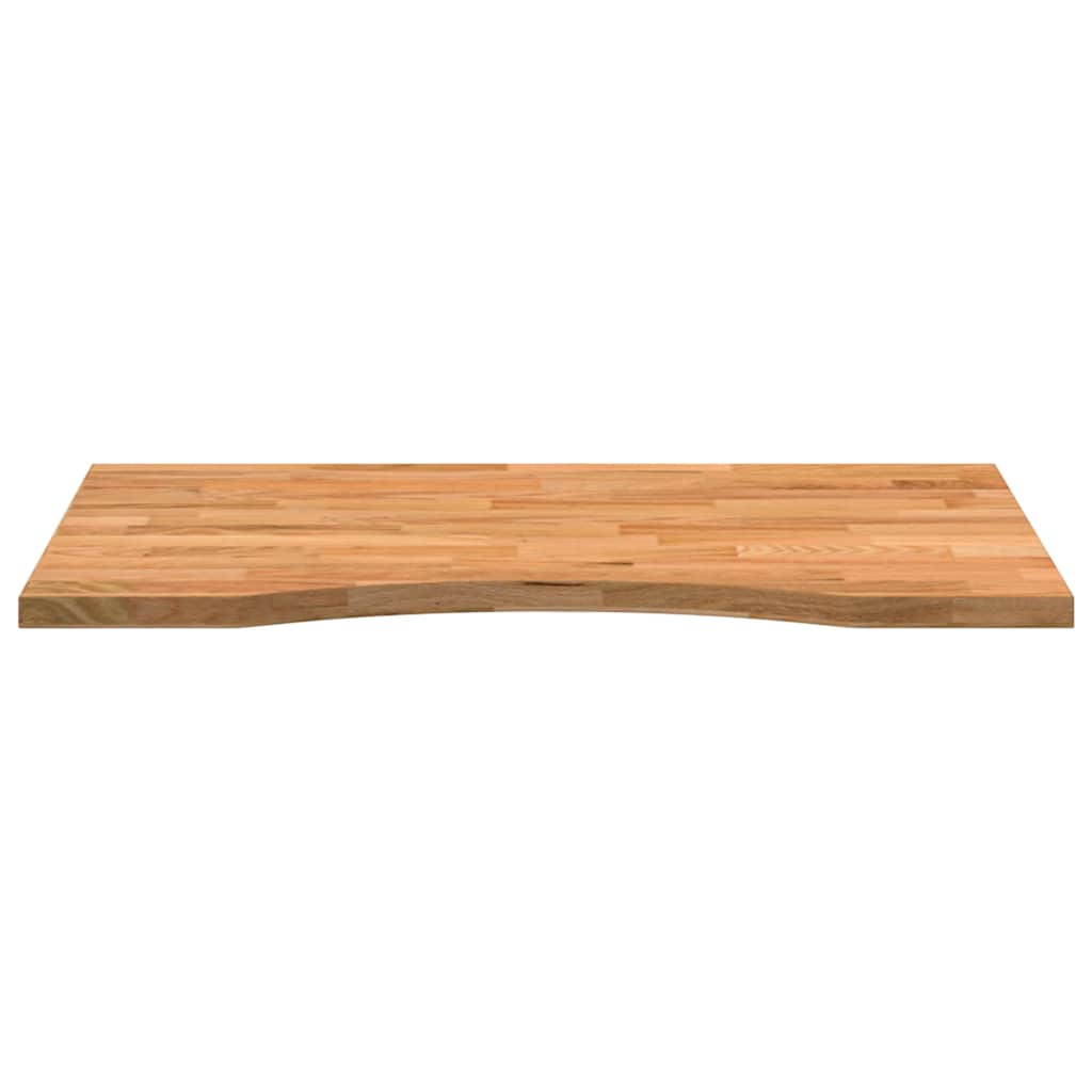 vidaXL Blat biurka, jasnobrązowy, 80x50x2,5 cm, lite drewno dębowe