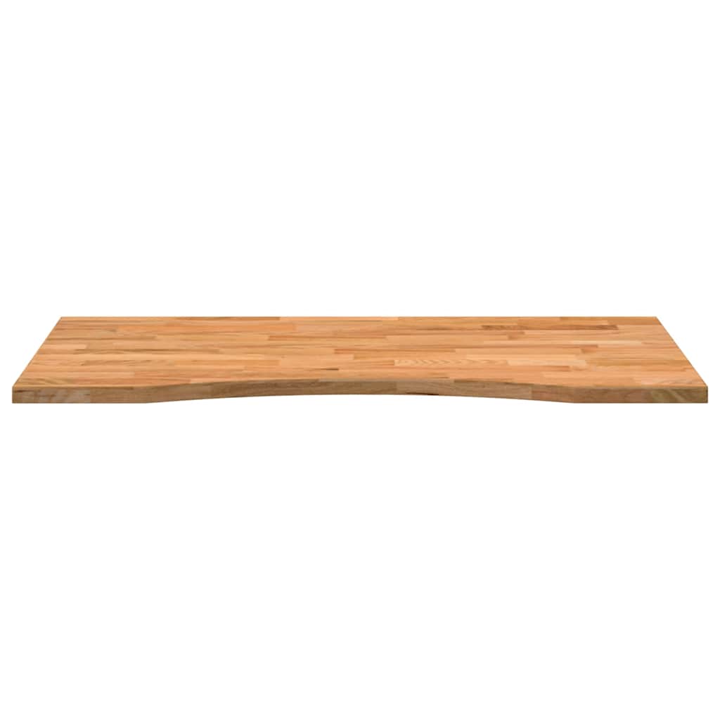 vidaXL Blat biurka, jasnobrązowy, 100x50x2,5 cm, lite drewno dębowe