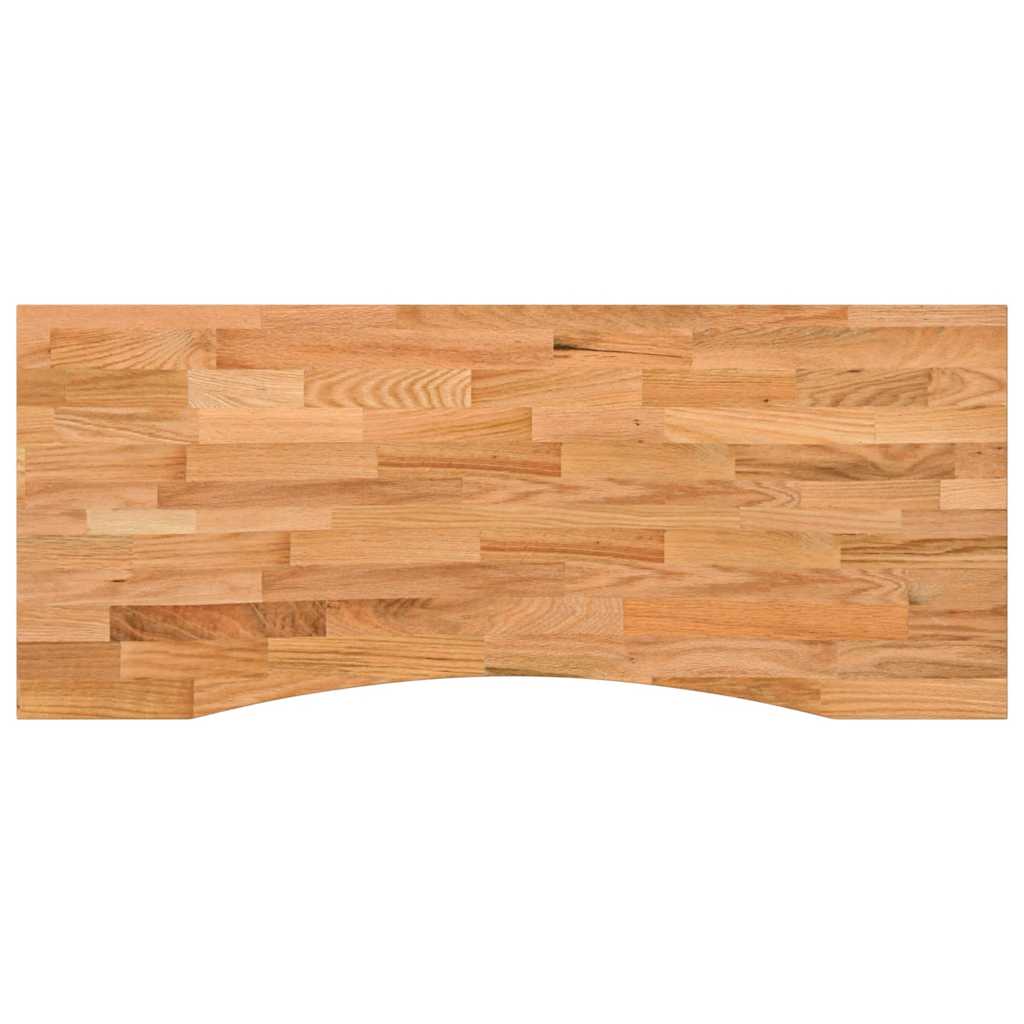 vidaXL Blat biurka, jasnobrązowy, 120x50x2,5 cm, lite drewno dębowe