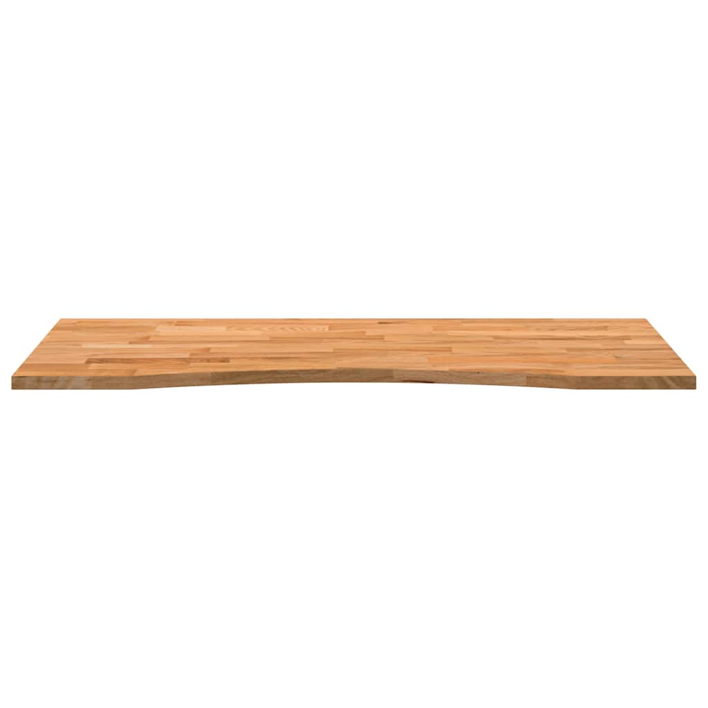 vidaXL Blat biurka, jasnobrązowy, 120x50x2,5 cm, lite drewno dębowe