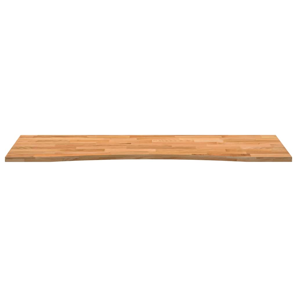 vidaXL Blat biurka, jasnobrązowy, 140x50x2,5 cm, lite drewno dębowe