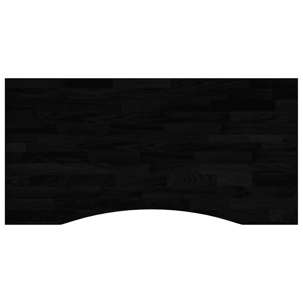 vidaXL Blat biurka, ciemnobrązowy, 100x50x2,5 cm, lite drewno dębowe