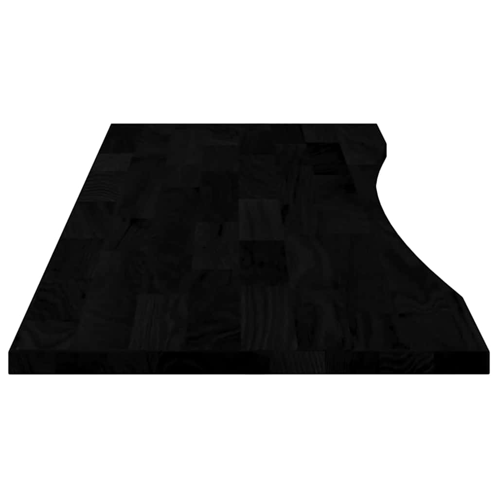 vidaXL Blat biurka, ciemnobrązowy, 160x50x2,5 cm, lite drewno dębowe