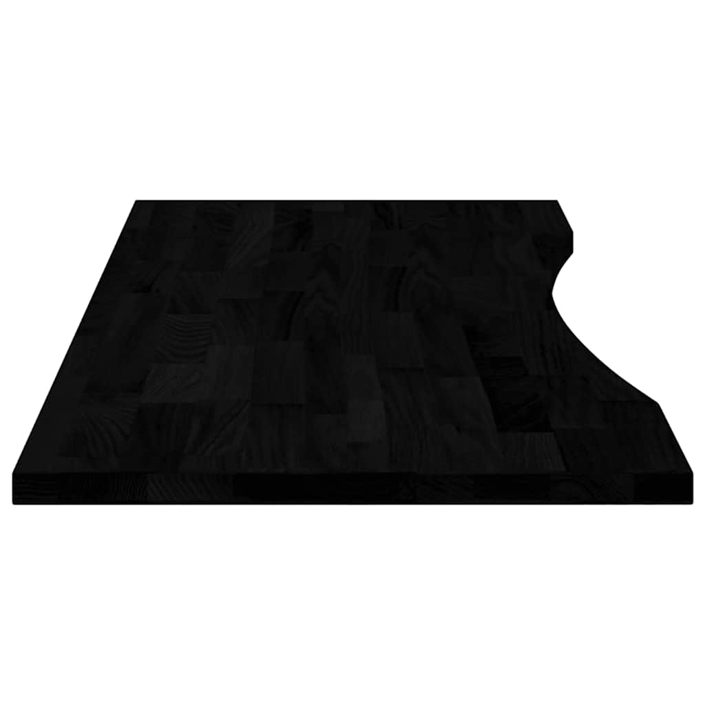 vidaXL Blat biurka, ciemnobrązowy, 120x60x2,5 cm, lite drewno dębowe