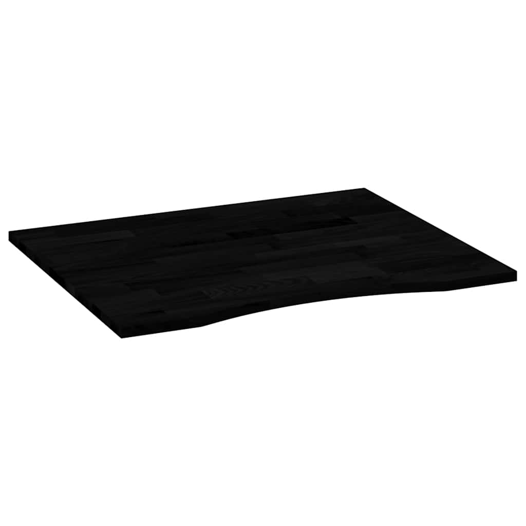 vidaXL Blat biurka, ciemnobrązowy, 100x80x2,5 cm, lite drewno dębowe