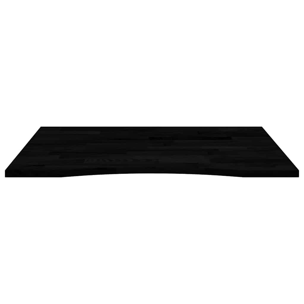 vidaXL Blat biurka, ciemnobrązowy, 100x80x2,5 cm, lite drewno dębowe
