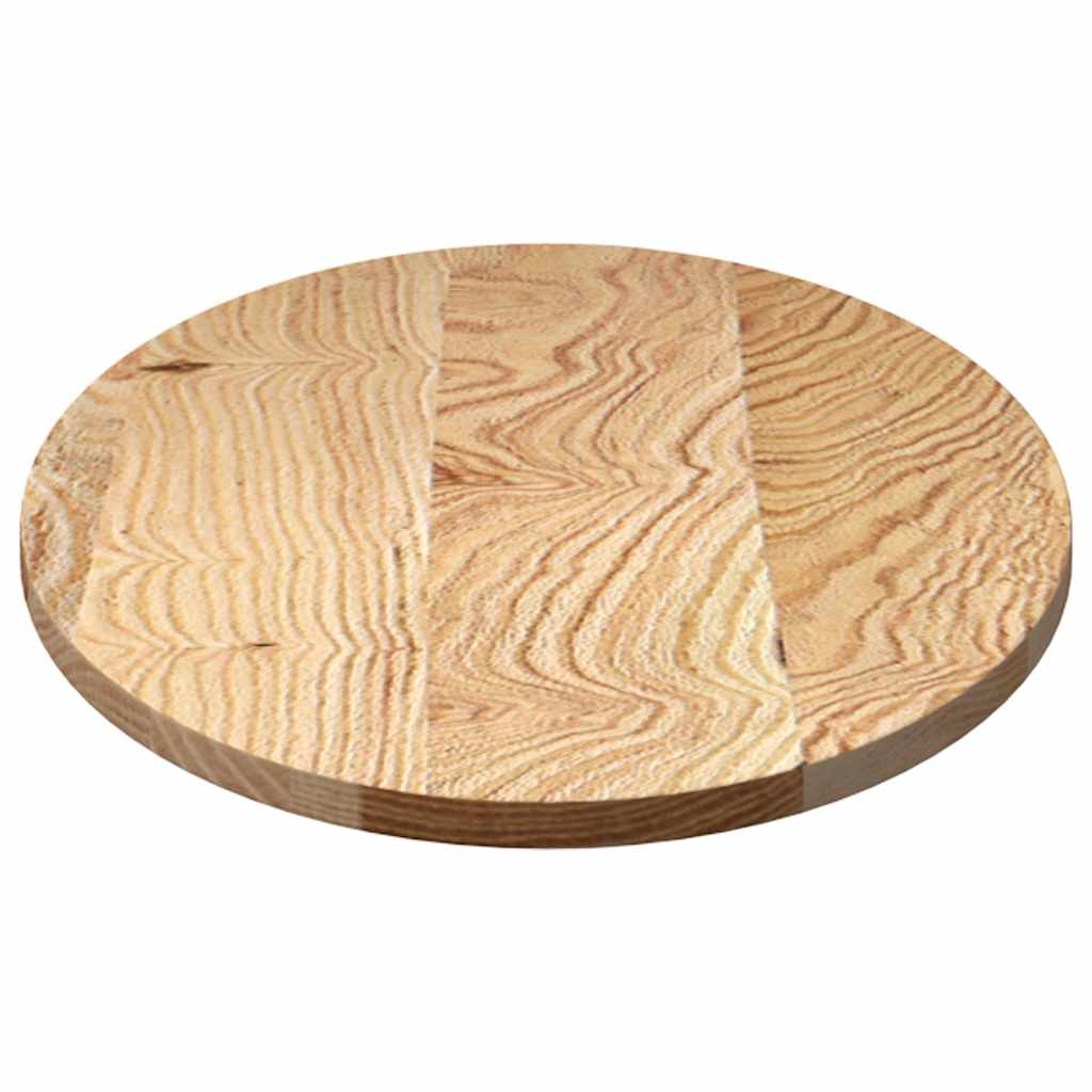 vidaXL Blat do stołu, 100x50x2 cm, lite drewno dębowe, owalny