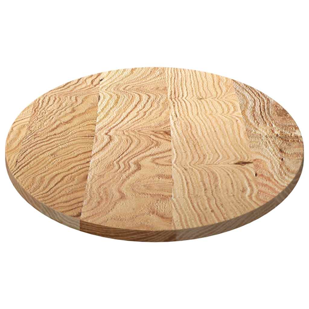 vidaXL Blat do stołu, 120x60x2 cm, lite drewno dębowe, owalny