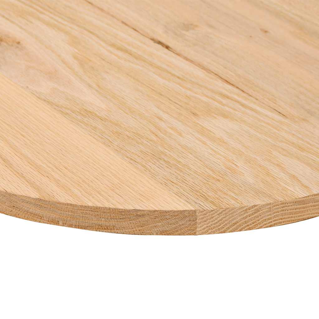vidaXL Blat do stołu, 140x60x2 cm, lite drewno dębowe, owalny
