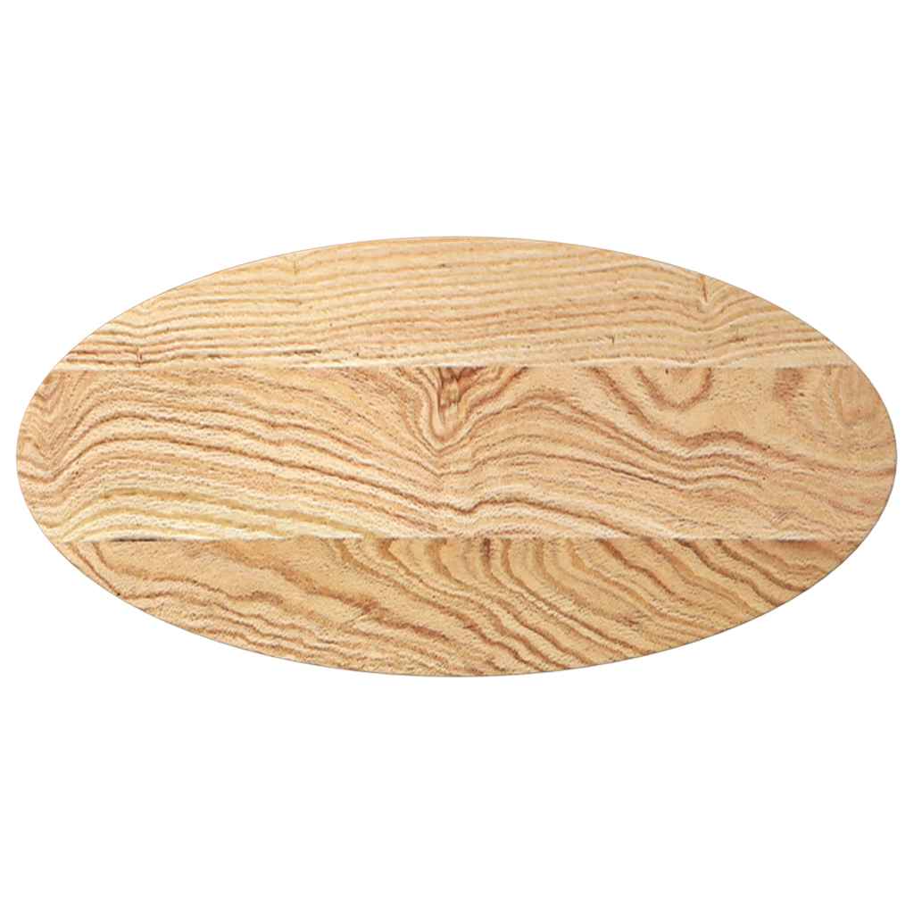 vidaXL Blat do stołu, 80x40x4 cm, lite drewno dębowe, owalny