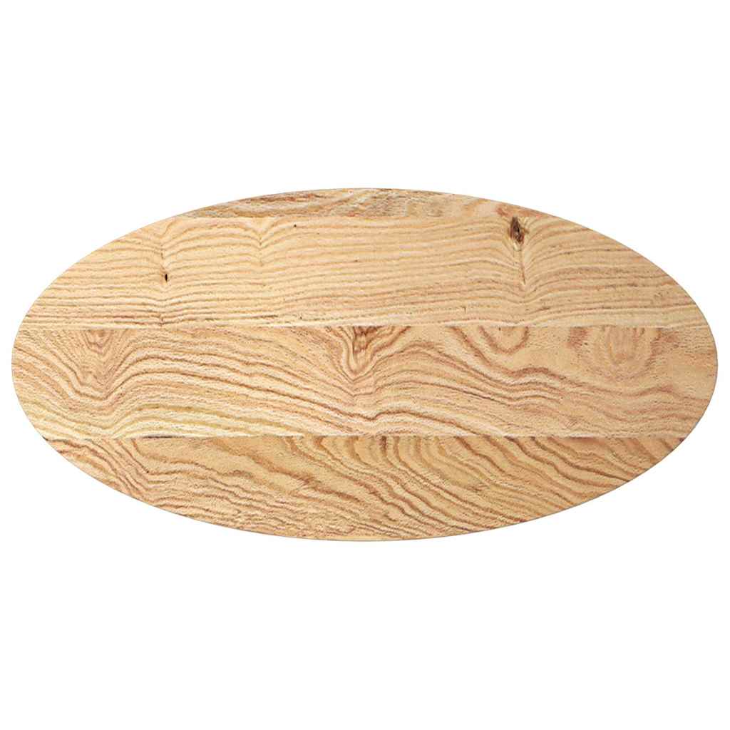 vidaXL Blat do stołu, 100x50x4 cm, lite drewno dębowe, owalny