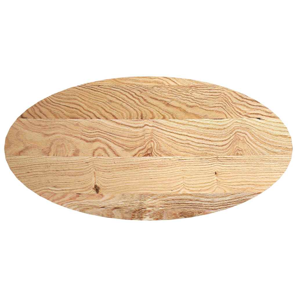 vidaXL Blat do stołu, 120x60x4 cm, lite drewno dębowe, owalny