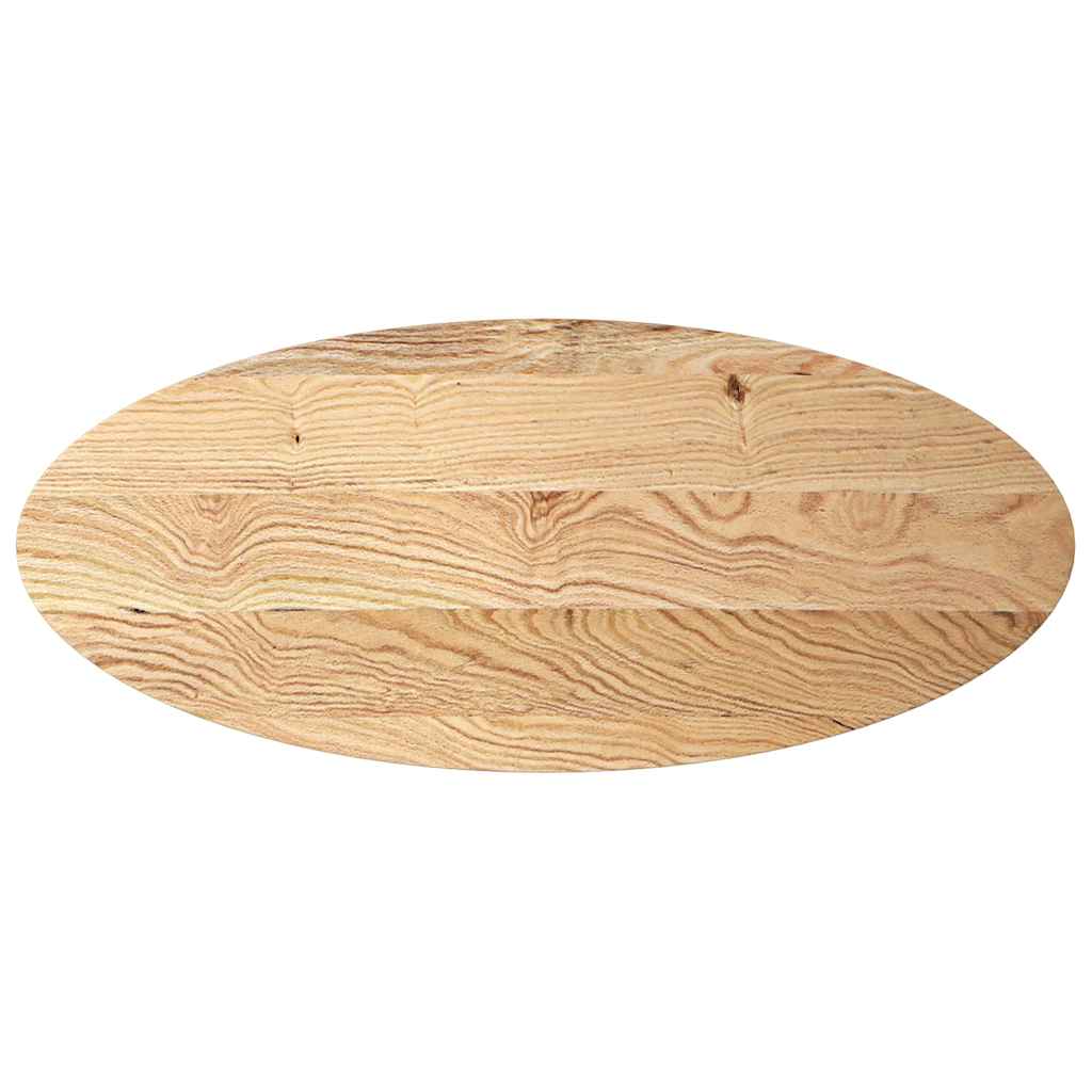vidaXL Blat do stołu, 140x60x4 cm, lite drewno dębowe, owalny