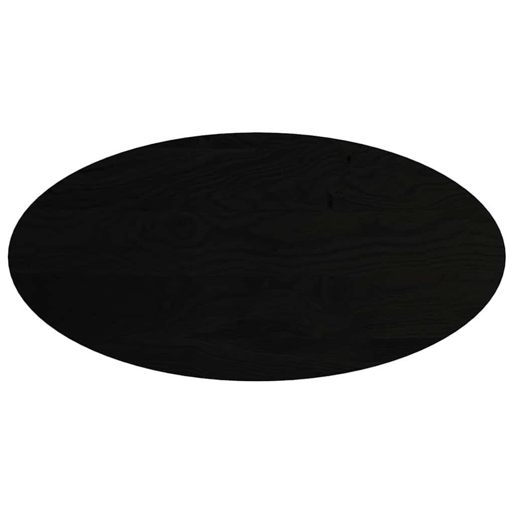 vidaXL Blat do stołu, brązowy, 120x60x4 cm, lite drewno dębowe, owalny