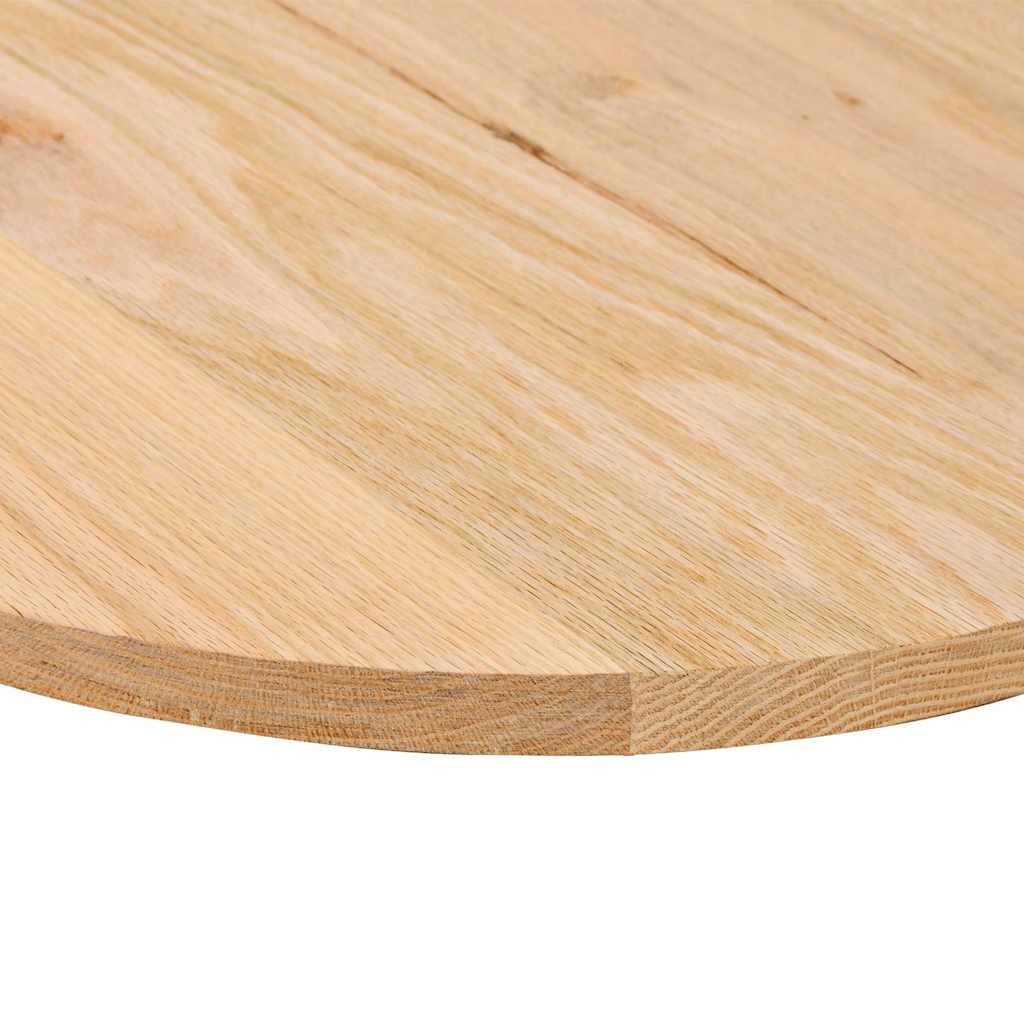 vidaXL Blat do stołu, 140x60x2 cm, lite drewno dębowe, owalny