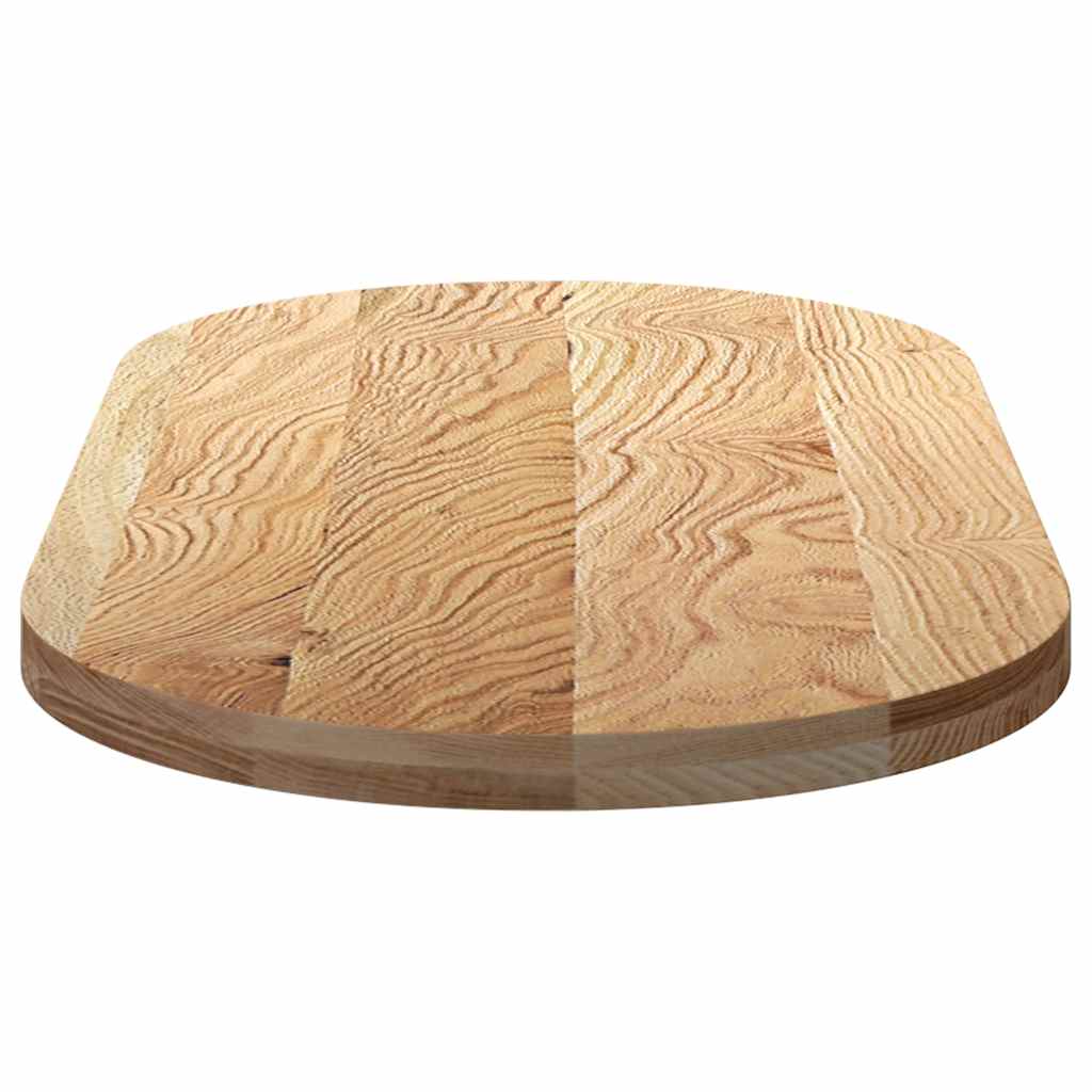 vidaXL Blat do stołu, 120x60x4 cm, lite drewno dębowe, owalny