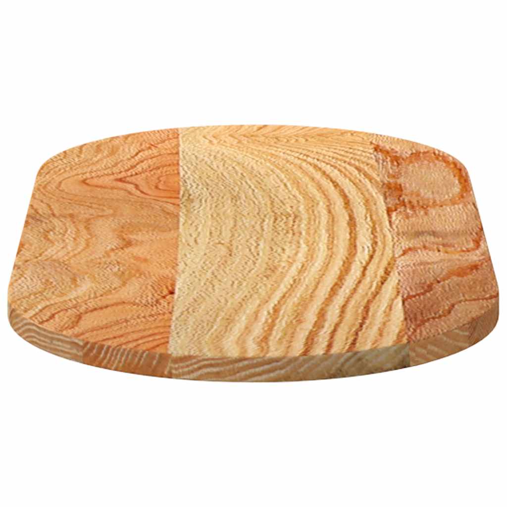 vidaXL Blat do stołu, brązowy, 80x40x2 cm, lite drewno dębowe, owalny