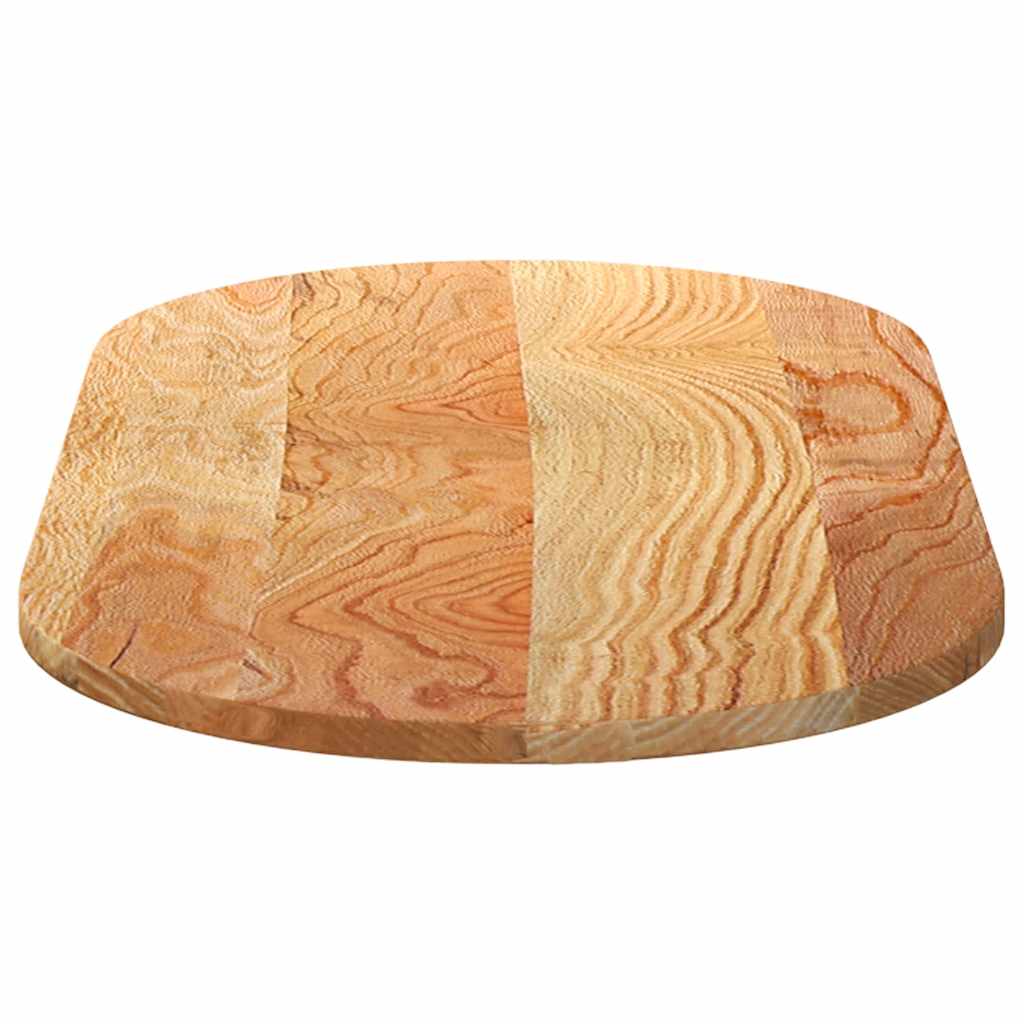 vidaXL Blat do stołu, brązowy, 100x50x2 cm, lite drewno dębowe, owalny